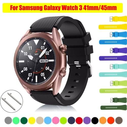 20/22mm Strap For Samsung Galaxy watch Active 2 40/44 Gear S3 S2 Bracelet Huawei GT/GT2/2e/Pro watch 3 Wrist silicone Band Band