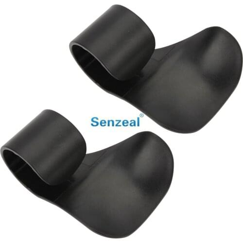 Senzeal 2pcs ABS Universal Motorcycle Throttle Assist Grip Lock Cruise Control for Motorcycle Moped Throttle Clamp Black