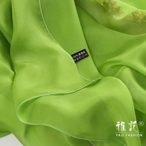 Green Color Pure Silk Scarf Ladies Hangzhou Big Large Size 250cm All Seasons Women Fashion 100% Silk Scarf