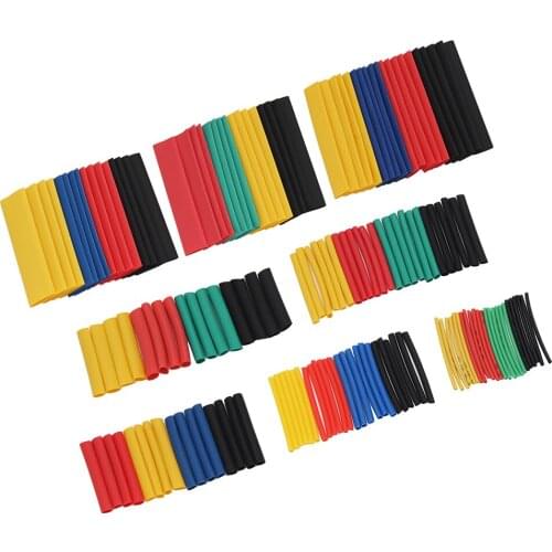 328 Pieces Assorted Polyolefin Heat Shrink Tube Cable Sleeve Wrap Wire Set Insulated Shrinkable Tube