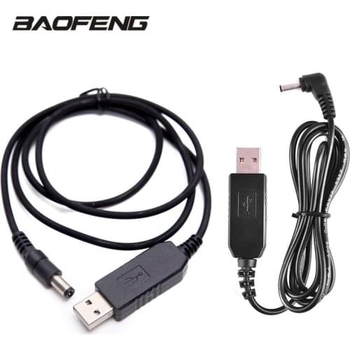 Walkie Talkie USB Cable Voltage Boost Charging Cord 5V To 9V for Baofeng UV-5R UV82 Charger Two Way Radio USB Charge Wire