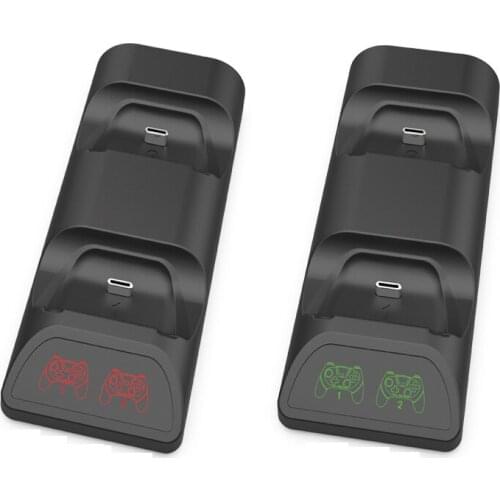 Battery Charger For NS Nintendo Switch Pro Controller Dock Charging Station Docking Control Stand Base Load USB Game Accessories