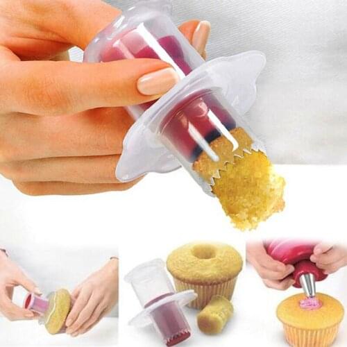 1PC Muffin Cake Hole Digger DIY Cupcake Corer Cake Cored Remove Device Muffin Cup Cakes Dessert Pastry Baking Supplies