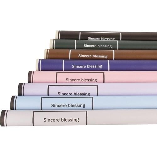 10pcs/lot Flower Packaging Paper Matte surface Transparent Packaging Material Paper Bouquet Florist Supplies Gift Wrapping Paper