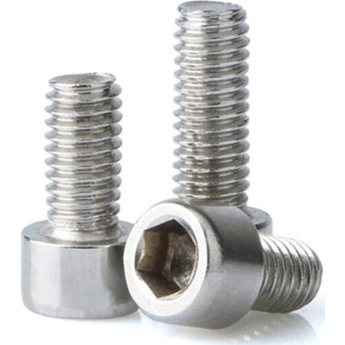 10pcs M5 Allen cup head screws hex socket cylindrical headel screw mechanical bolts stainless steel bolt DIN912 6mm-70mm long