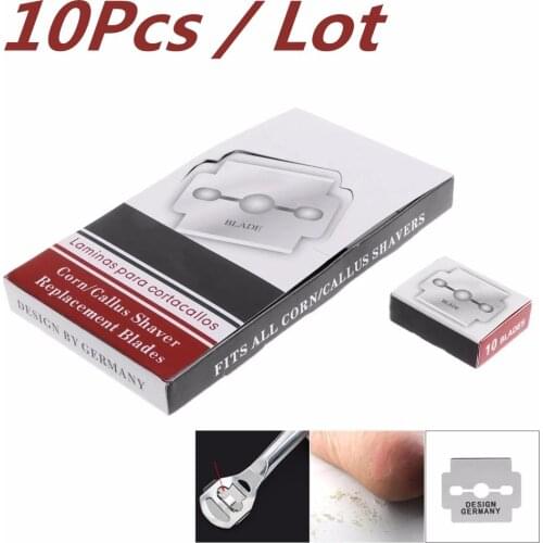 10Pcs Silver Carbon Steel Replacement Blades For Hard Skin Remover Hand Foot File Foot Care Pedicure Machine