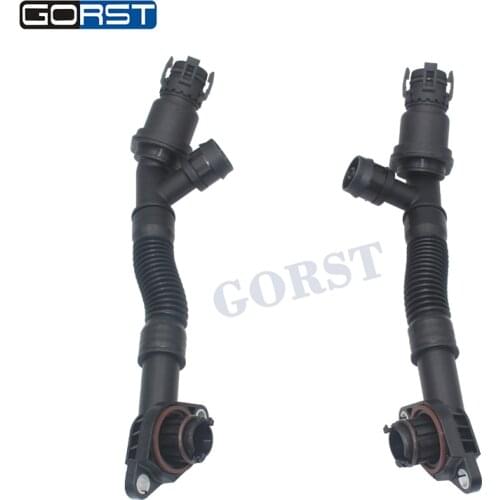 2PCS Crankcase Vent Hoses Left&Right 11157646086 for BMW N63 11157646087 11157575642
