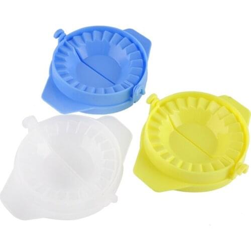 3pcs plastic chinese noodle dumplings making modelling tools molde dumpling mould mold maker press for pierogi white blue green