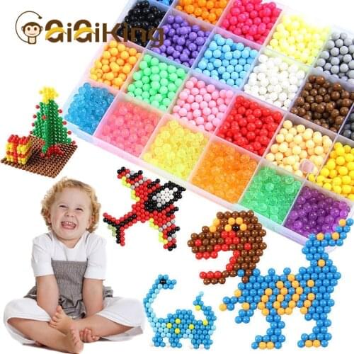 4.5MM Antistress Beads Cute Creative Magic Refill Puzzle Aquabeads Water Spray Beads Set Ball Children Games 3D DIY Education