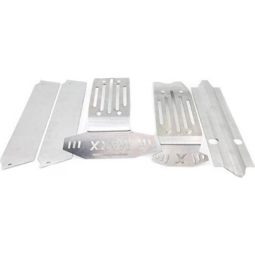 5pcs for Traxxas X-Maxx XMAXX RC Truck Car Metal Chassis Armor Anti-collision Front Rear Protective Plate
