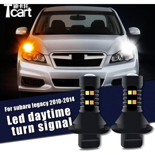 Car accessories For Subaru Legacy BM BR 2010 2011 2012 2013 2014 Led Daytime Running Light Turn Drl 2in1