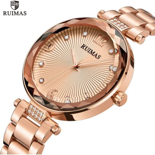 Top Brand Luxury Fashion Chronograph Quartz Watch Womens Fashion Creative Metal Quartz Watches Clock Rose Gold Wristwatch