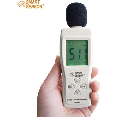 AS804 30-130dB Digital sound level meter noise dB meter tester in decibels LCD display Mini Noise Sound Meter Tester