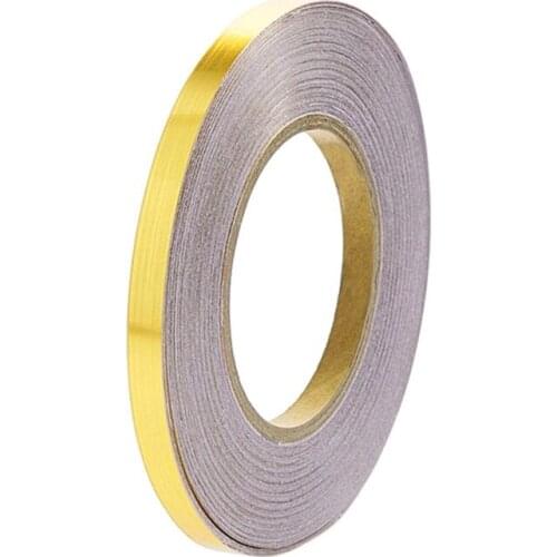 Home Decor Waist Line Waterproof Gold Silver Black Sealing Foil Tape Self Adhesive Strip Stairs Skirting Floor Wall Stickers