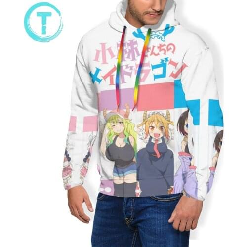 Miss Kobayashi Dragon Maid Hoodie Miss Kobayashi Dragon Maid Hoodies Polyester Long Sleeve Pullover Hoodie Hoodies