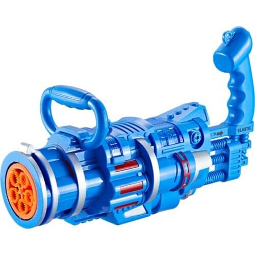 Jesus Elite Large Porous Bubble Machine Girls Heart Stage Performance Gatling Electric Bubble Gun Toy Cool Music Light