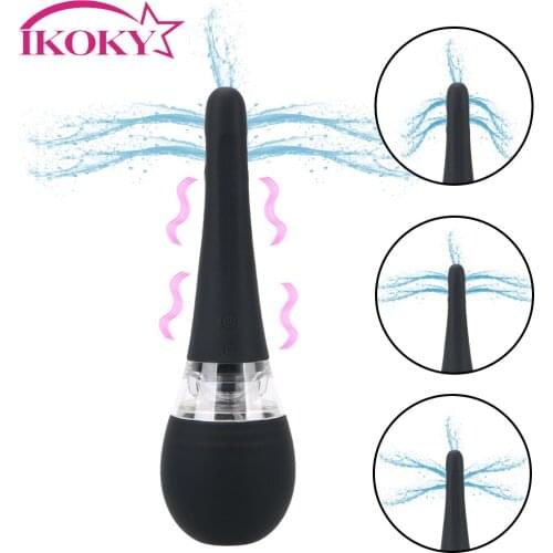 IKOKY Vagina Cleaner Douche Enema Cleaning Container Enema Bulb Anal Shower Automatic Anal Cleaner Health Hygiene Tool