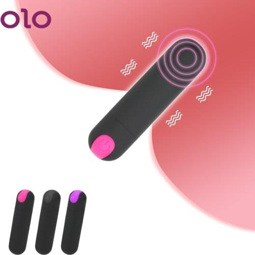 OLO 10 Speed Mini Bullet Vibrator Powerful Finger Design Strong Vibration G-spot Massager Sex Toys for Women USB Rechargeable