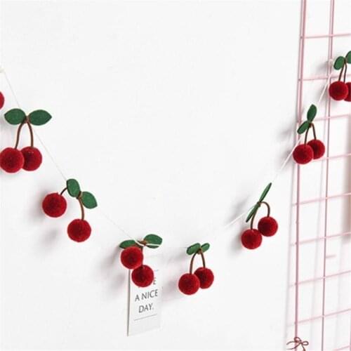 12 Pairs/String Bayberry Ball Shape Pendant Ornaments For Living Room Household Decoration