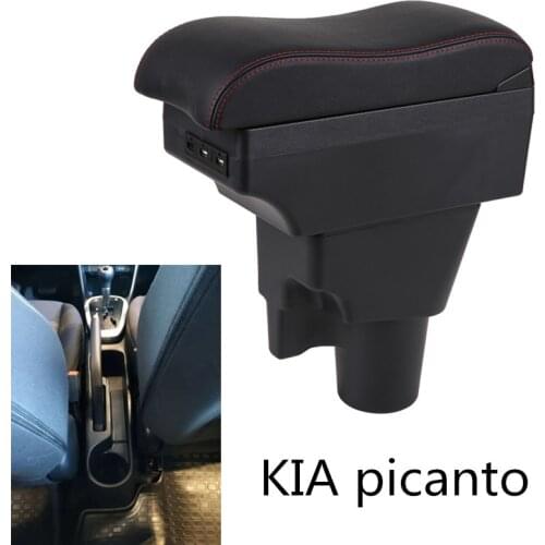 For KIA picanto armrest box central Store content box with cup holder products interior car-styling accessory