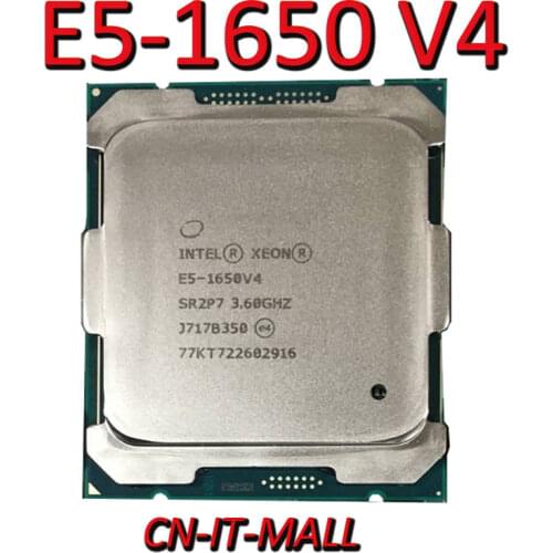 Intel Xeon E5-1650 V4 CPU 3.6GHz 15M 6 Core 12 Threads LGA2011-3 Processor