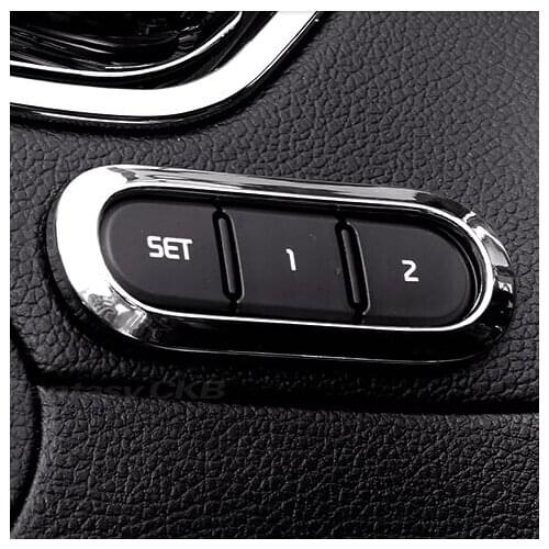 Alijunda FIT FOR 2014 2015 KIA FORTE CERATO K3 SEAT ADJUST SWITCH CHROME COVER TRIM FRAME GARNISH SURROUND ACCESSORIES