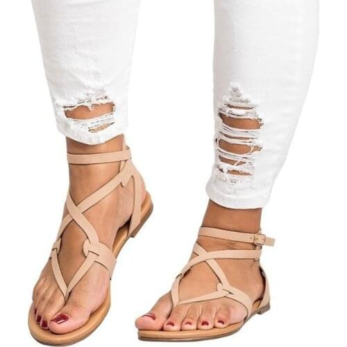 2021 Women Sandals Gladiator Flats Sandals Slippers Sexy Women Summer Shoes Women Peep Toe Women Platform Sandalias Outdoors