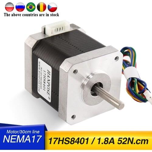10 PCS 42bygh 1.8A (17hs8401) motor stepper motor 4-wire nema17 42x48mm for CNC milling machine and 3D printer accessories