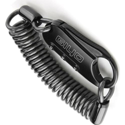 Bicycle Safe Password Lock Anti Theft Mountain Bike Cable Locks Helmet Saddle Wheel Wire-Lock 3-digit Code L-04 GIYO
