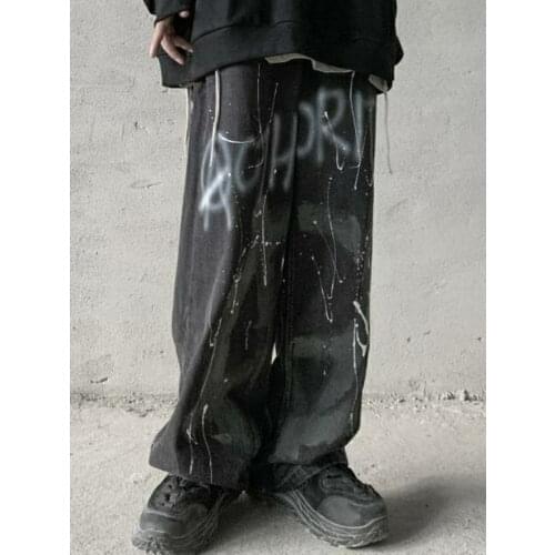 Funny Butterfly Pants Female Hip Hop Punk Boyfriend Jeans Summer High Waist Cool Harajuku Gothic Jeans Autumn Stright Trousers