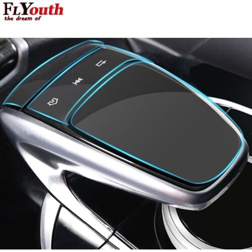 For Mercedes Benz Center Console Mouse Touch Protective Film Fit For Mercedes Benz C E S V GLC GLE Class Car Accessories TPU