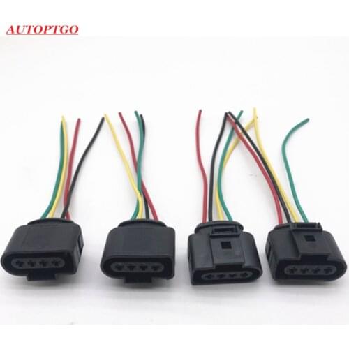 1J0973724 4B0973724 VAG 4 Pins Ignition Coil Connector Wire Plug Repairment For Audi A4 A6 For Volkswagen Passat Bora