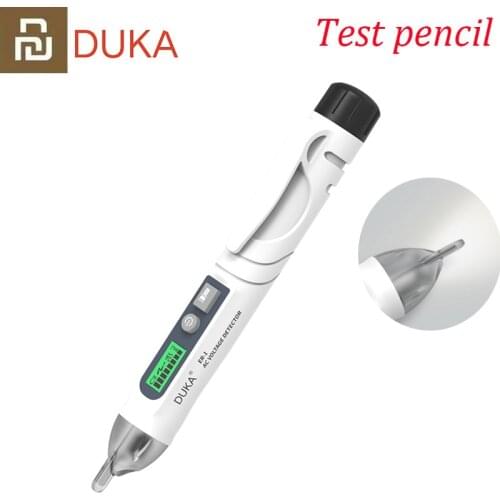 2021 Duka Non-Contact Voltage Detector Indicator Profession Smart Test Pencil Live/phase Wire Breakpoint NCV Continuity Tester