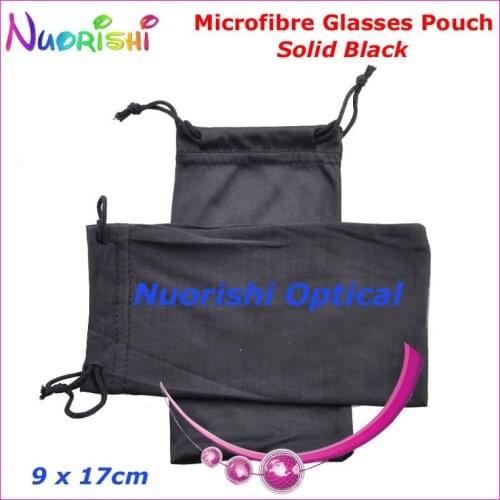 50pcs Wholesale Black or Grey Double Drawstring Microfibre Sunglass Glasses Eyeglass Soft Case Bag Pouch Free Shipping CP030