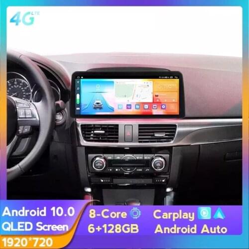 Android 10.0 For Mazda CX5 CX-5 CX 5 2014-2016 Carplay Auto Audio Mutimedia Video DSP 12.3inch 6G 128G Support AHD HD Reverse