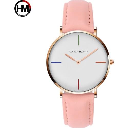 Fashion Women Watch Japan Quartz Movement Leather Strap Unique Ladies Gifts Waterproof Wristwatch reloj mujer relogio feminino