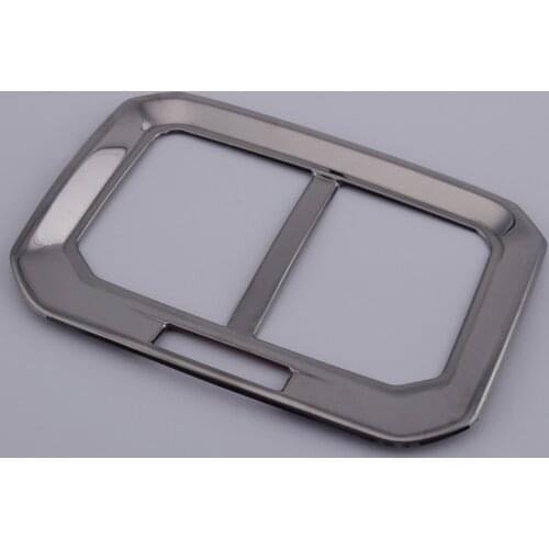 Stainless Steel Titanium Black Inner Rear Armrest Box Air Vent Outlet Cover Trim Frame Fit For VW Tiguan MK2 2016 2017 2018