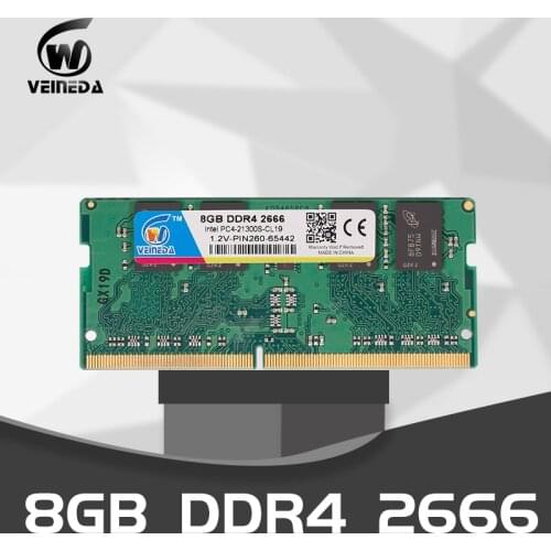 Ddr4 ram 8gb laptop Memory 4GB 2133 2400 2666MHZ PC4-17000 Laptop SO-DIMM Memory RAM 1.2V 260PIN