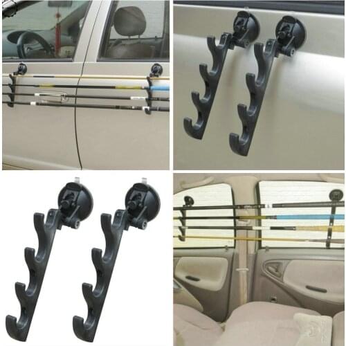 Suction Cup Fishing Rod Racks Fishing Rod Holders for Car/Truck/SUV - 2/PK