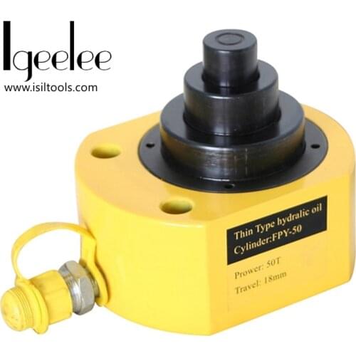 IGeelee Muti Stages Type Hydraulic Cylinder FPY-50 Hydraulic Jack with tonnage of 50T, work travel of 64mm
