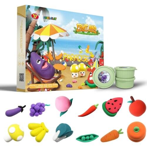 Clay Toy Parent-child Interactive Preschool Art Toy Super Light Clay DIY Toys Children Educational Air Dry Polymer Plasticine