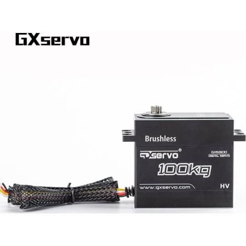GXservo GX63100BLS 100KG High Torque Digital Brushless Servo steering gear robotic steering gear for DIY Robotic RC Car