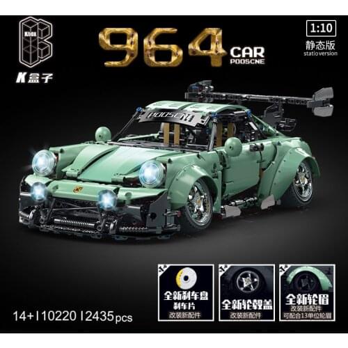 K Box 10220 Technology Sports Car Model City Racing Series Puzzle Assembling Toy Building Blocks Modular MOC Brick Boy Gift