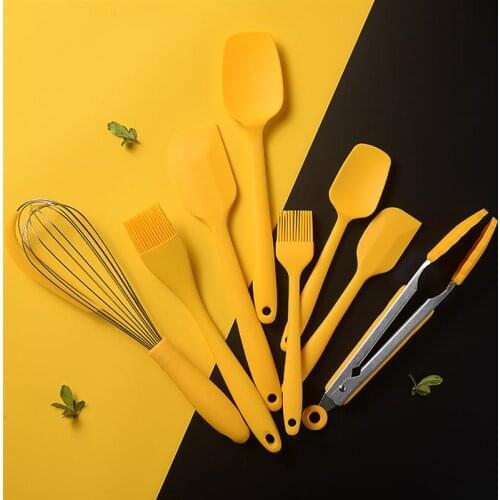 Kapmore 1pc Silicone Kitchen Utensil Heat-Resistant Silicone Spatula Oil Brush Food Tongs Egg Tools Kitchen Tools Accessories