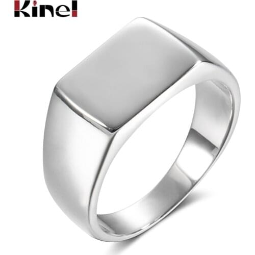 Kinel 2021 New Arrival 100% 925 Sterling Silver Punk Rings for Women Size 6 7 8 Unisex Ring Fine Jewelry