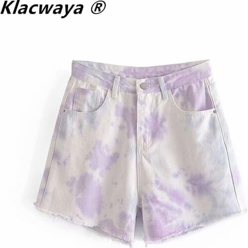Женские джинсовые шорты Klacwaya China At AliExpress