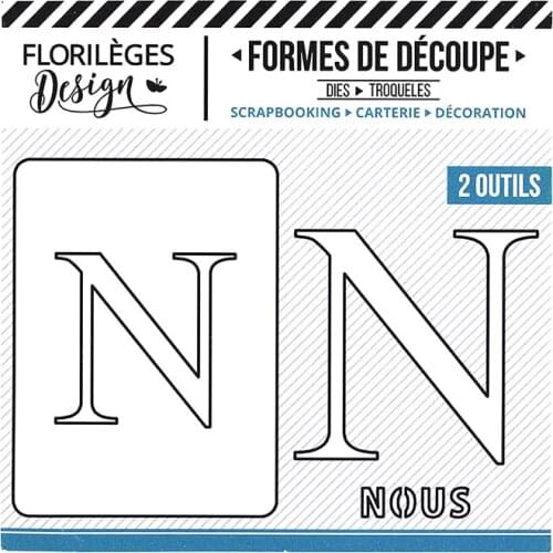 N Letter Metal Cutting Dies for DIY Scrapbooking Photo Album Decorative Embossing PaperCard Crafts Die 2021