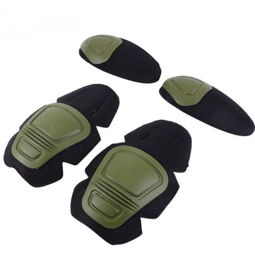 Frog Suit Knee Pads Elbow Support Paintball Airsoft Tactical Kneepad Interpolated Knee Protector Set Gear Combat
