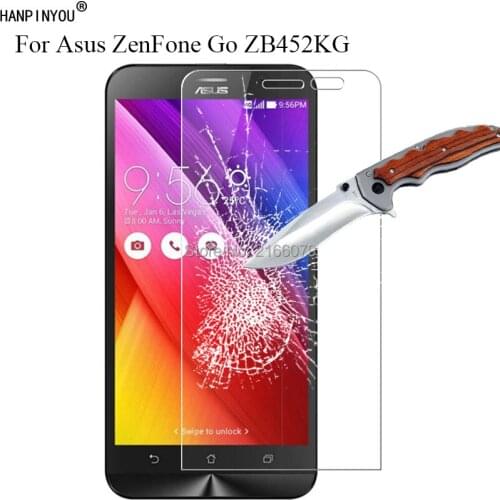 New 9H 2.5D Tempered Glass Screen Protector For Asus ZenFone Go 2nd Generation ZB452KG 4.5" Protective Film + Clean Tools
