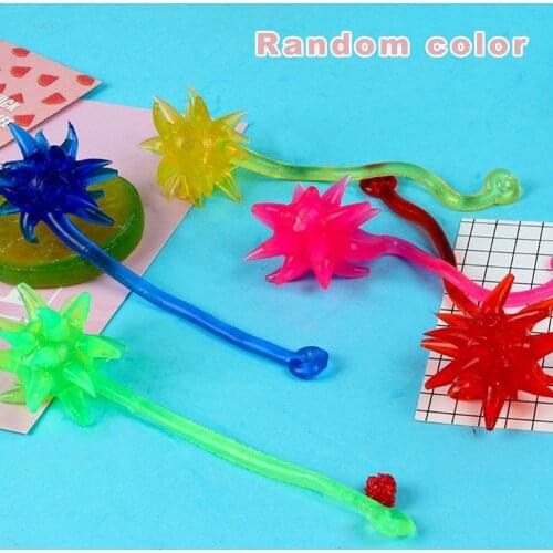 Novelty Elastic Sticky Hands Toy Soft Throwing Viscous Hand Hammer Elastic Ball Stretchable Toy Sticky Color Random Sticky H0T4